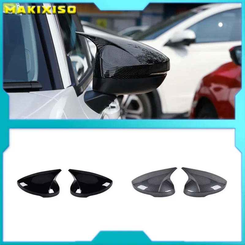 

Horn Shape ABS Carbon Fiber Style Rear View Side Mirror Cover Rearview Caps For Honda For Civic 11th 2022