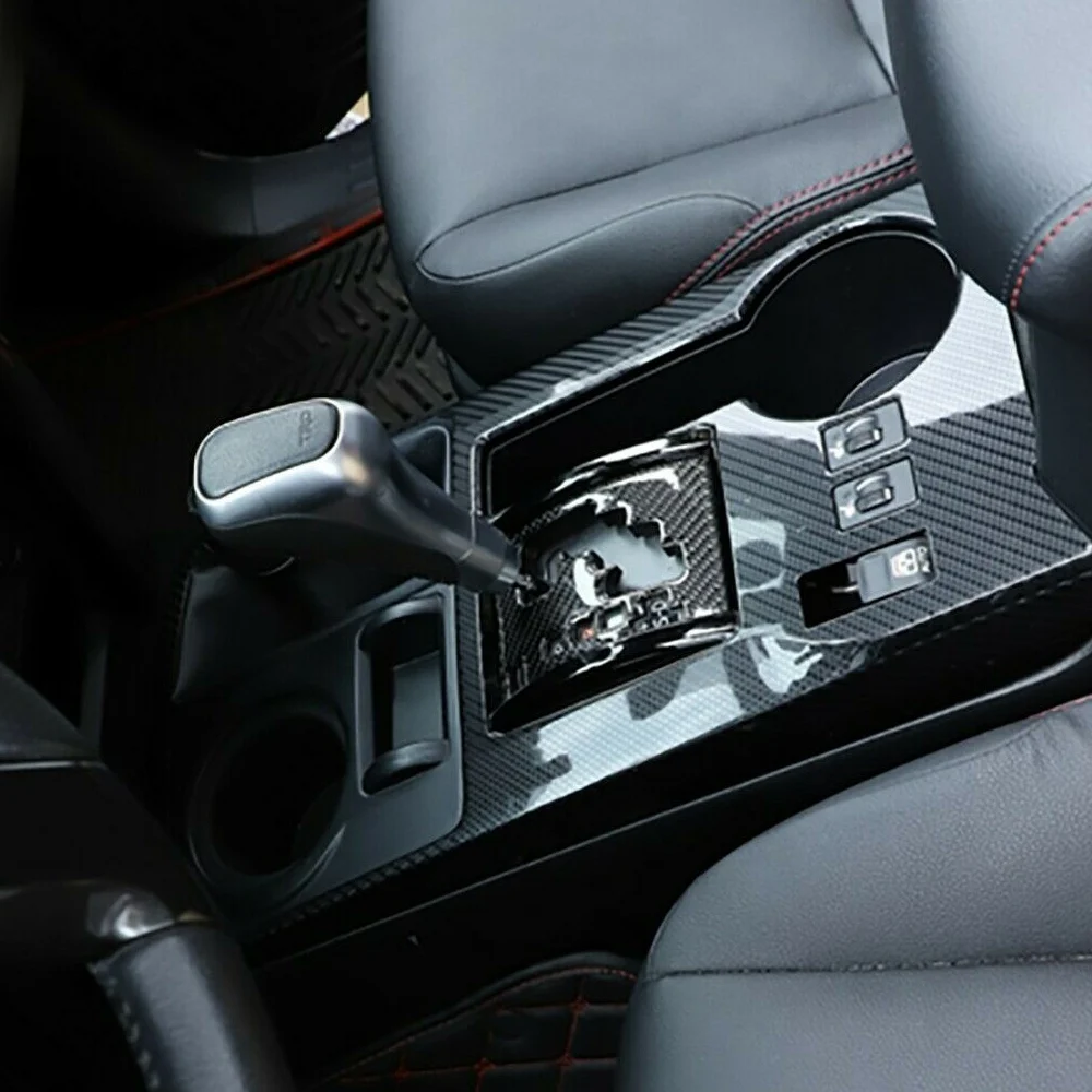 Classy-For Toyota 4Runner 2010-2020 Gear Shift Panel Cover Trim Carbon Fiber Accessory