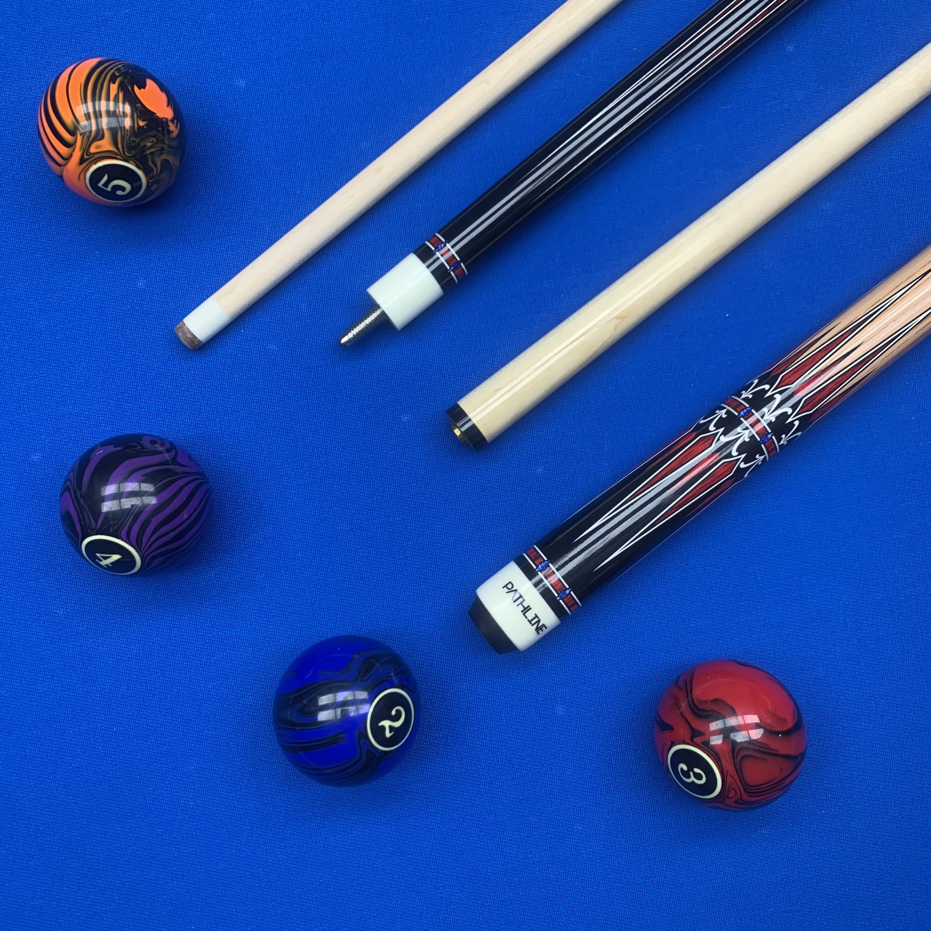 Advanced Low Deflection Pool Cue with 12.5mm Composite Tip & 1/2 Stainless Steel Joint