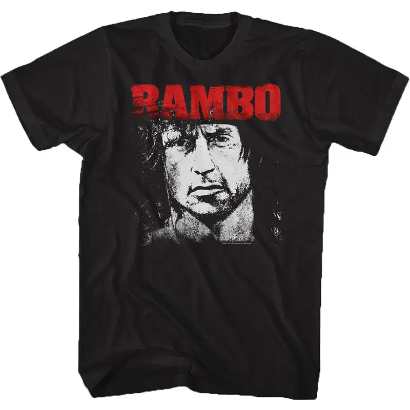 2026Men's John Rambo-Inspired T-Shirt- Iconic Movie Graphic with Rambo Signature & 'Hope ' Print -Casual Short Sleeve Summer Tee