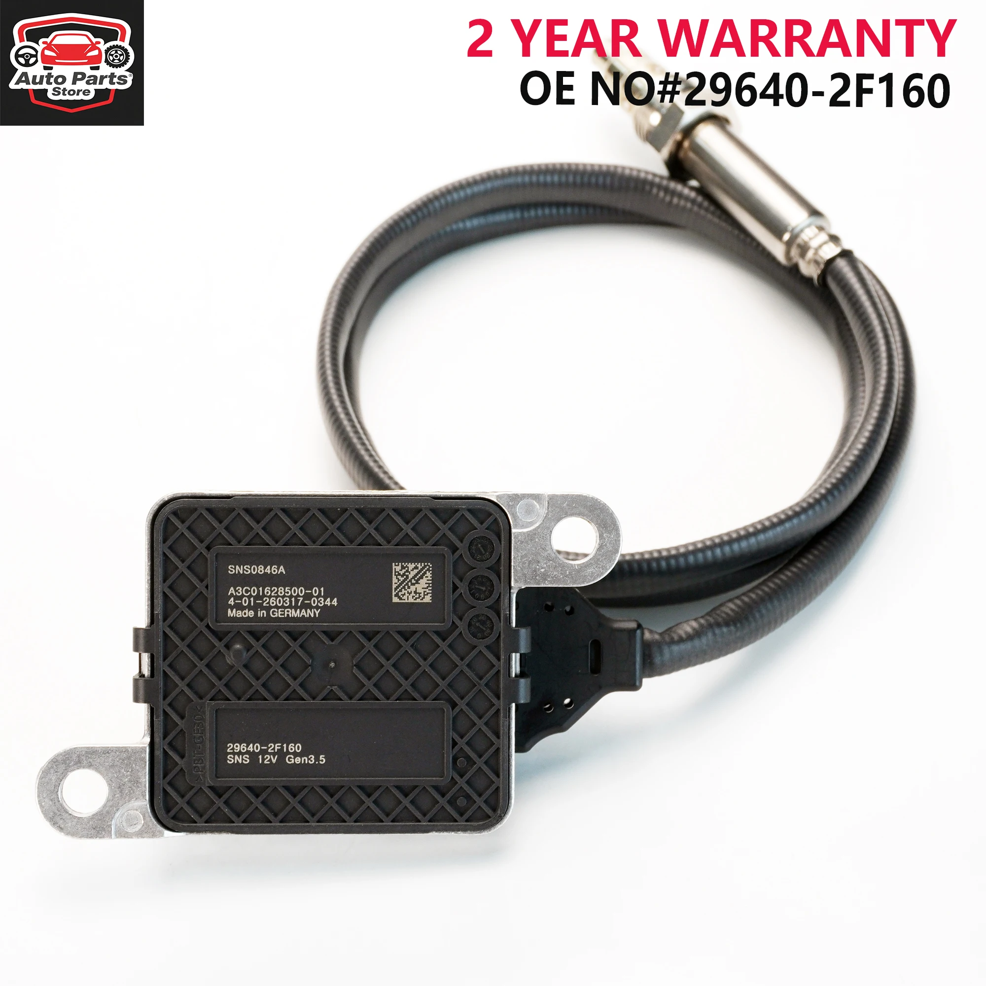 

29640-2F160 New Nitrogen Oxide Sensor NOx Sensor For KIA Sorento Hyundai SantaFe 2018-2020 296402F160 SNS0846A