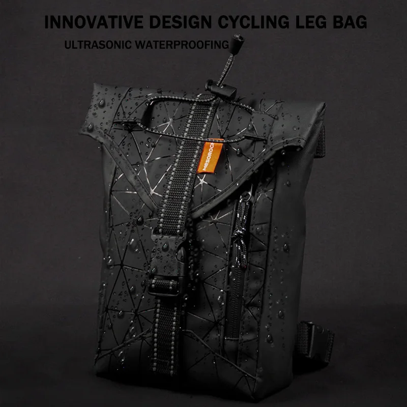 

Outdoor Sports Single Shoulder Oblique Cross Motorcycle Leg Bag Large Capacity Waterproof Reflective Riding Waist Bag