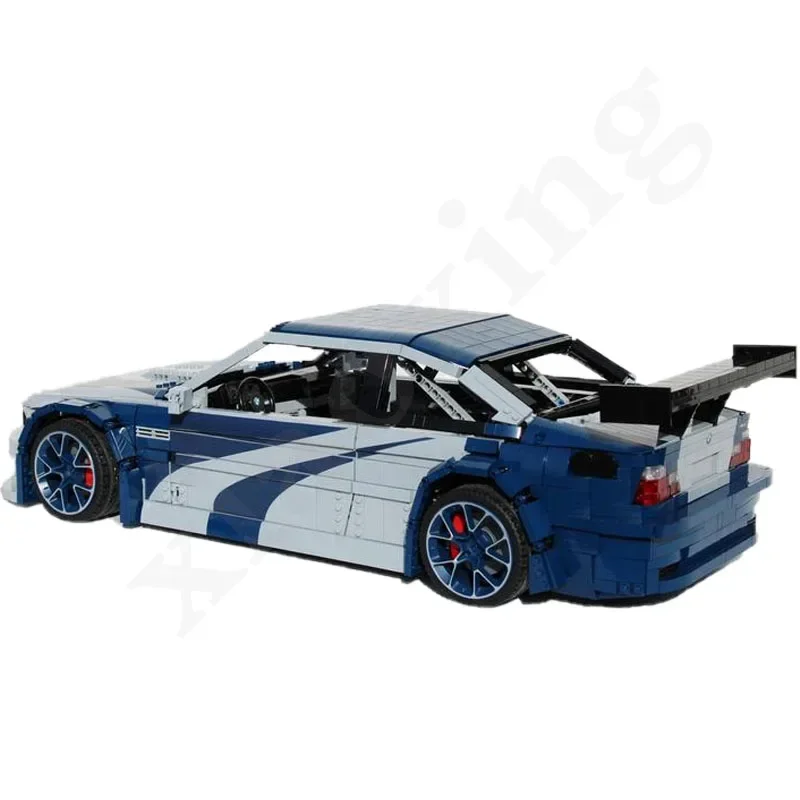 New MOC-142015M3 E46 Classic Sports Car 5178pcs 1:8 Scale Racing Vehicle Building Toys Building Blocks Boy Toys Birthday Gifts