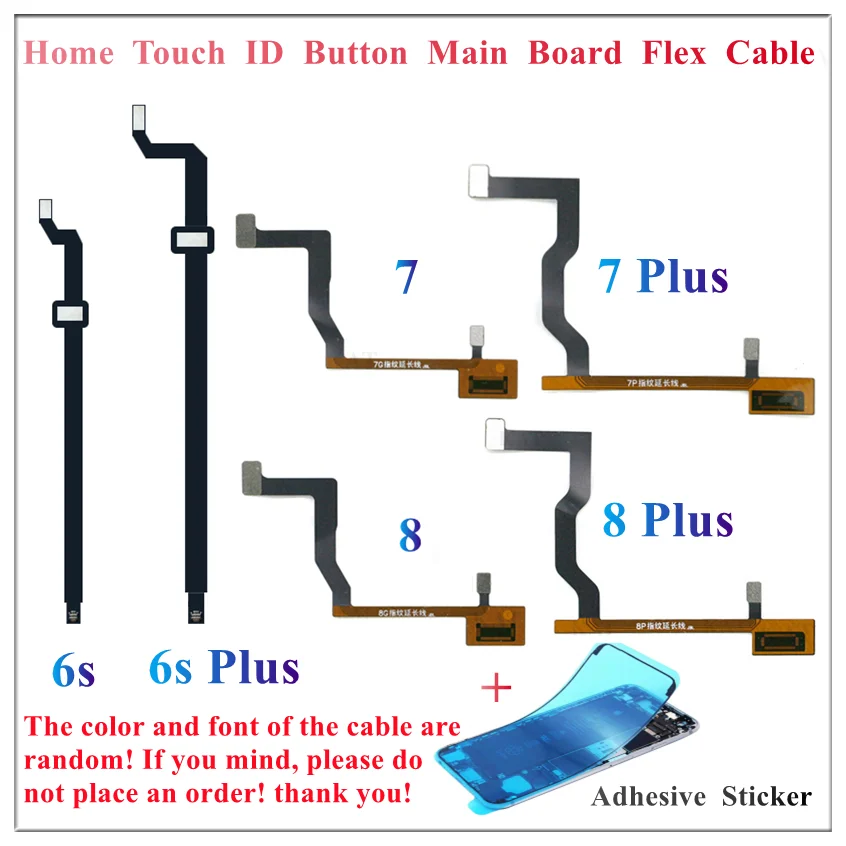 Home Touch ID Button Main Board Flex Cable Ribbon Repair For iPhone 6 6S 7 8 Plus Motherboard Connector Flex Cable