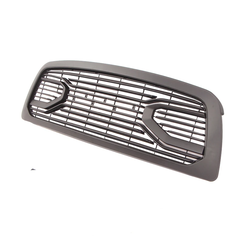 Big Horn Chrome Black Packaged Grille+Replacement Shell Fit For 2009-2012 Dodge Ram 1500