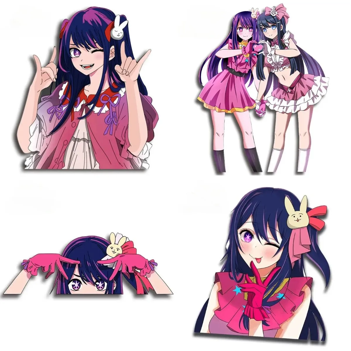 

Car Stickers for Cartoon Peeker Hoshino A Eyes Slap Anime Camper Accessories Decal Motorcycle Waterproof