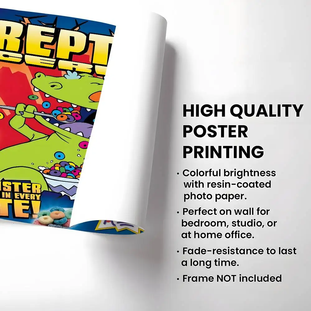 الكلاسيكية أنيمي R-RugratS المشارك المياه برهان ورقة طباعة غرفة ملصقات ديكور لتزيين الغرف الفن الجدار الديكور غرفة نوم غرفة المعيشة