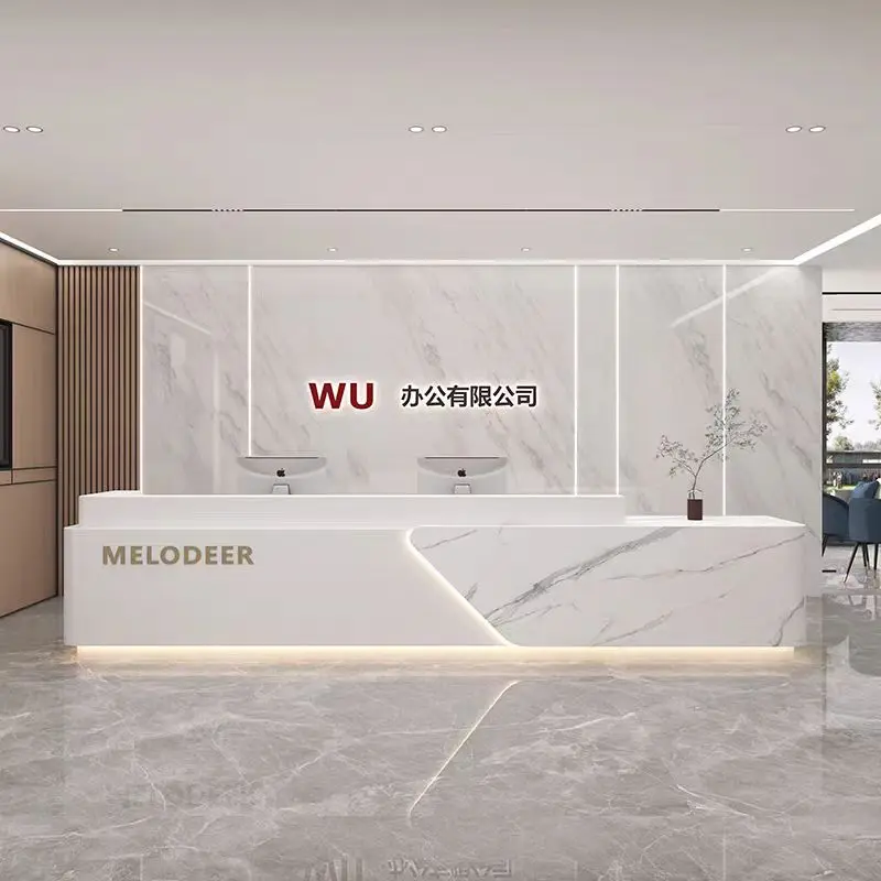 

Storage Design Front Desk Reception Counter Clinic Long Business Reception Desks Beauty Salon Mostrador Recepcion Furniture
