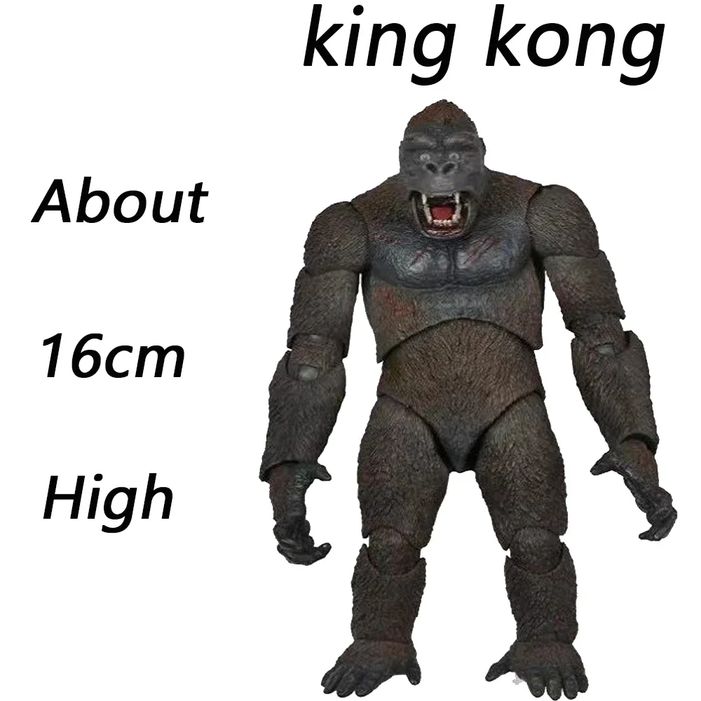 Godzilla Vs King Kong Anime Action Figures Skull Island City Gorilla Airplane Edition Genuine Movable Model Toys Collection Gift