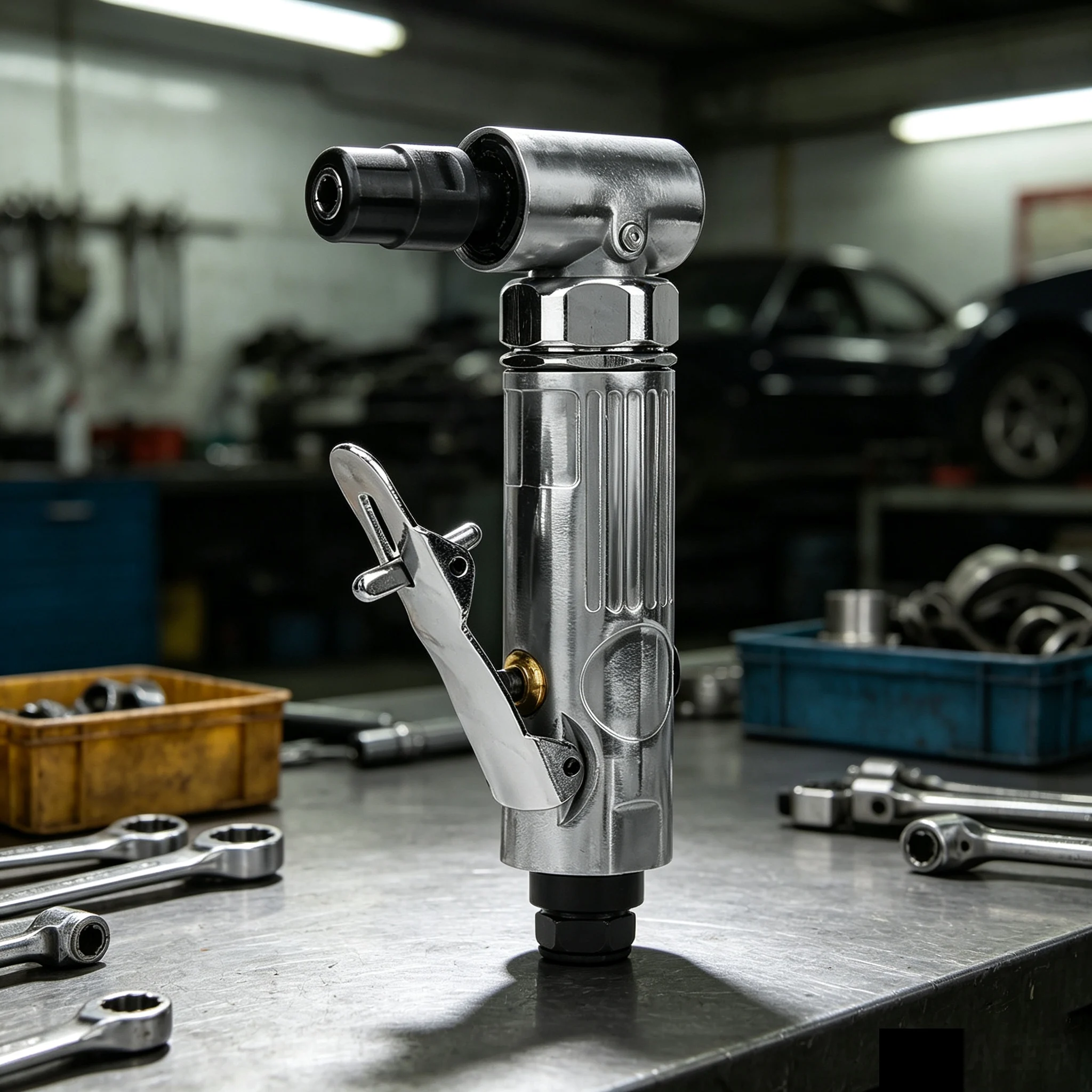 Air Compressor Die Grinder Industrial Grade 90 Degrees Bending Pneumatic Die Grinder with 2inch Grinding Disc BSP