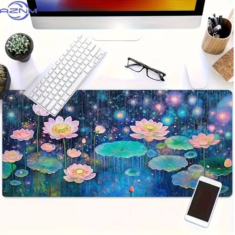 for Lotus Pond Dreamy Mouse Pad, Rubber Material, Multiple Specifications Available, Ideal for Programmers Gamers, Perfect as Gr