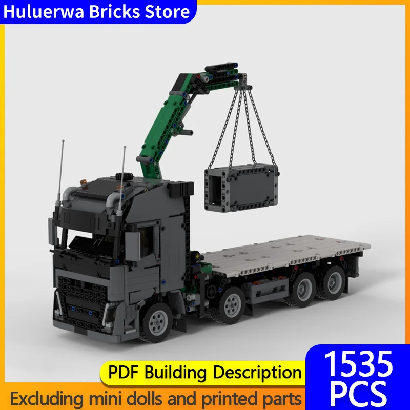 

Speed Racing Car Model MOC Building Bricks Heavy-Duty Crane Truck Modular Technology Gifts Holiday Assemble Children Toys Suit