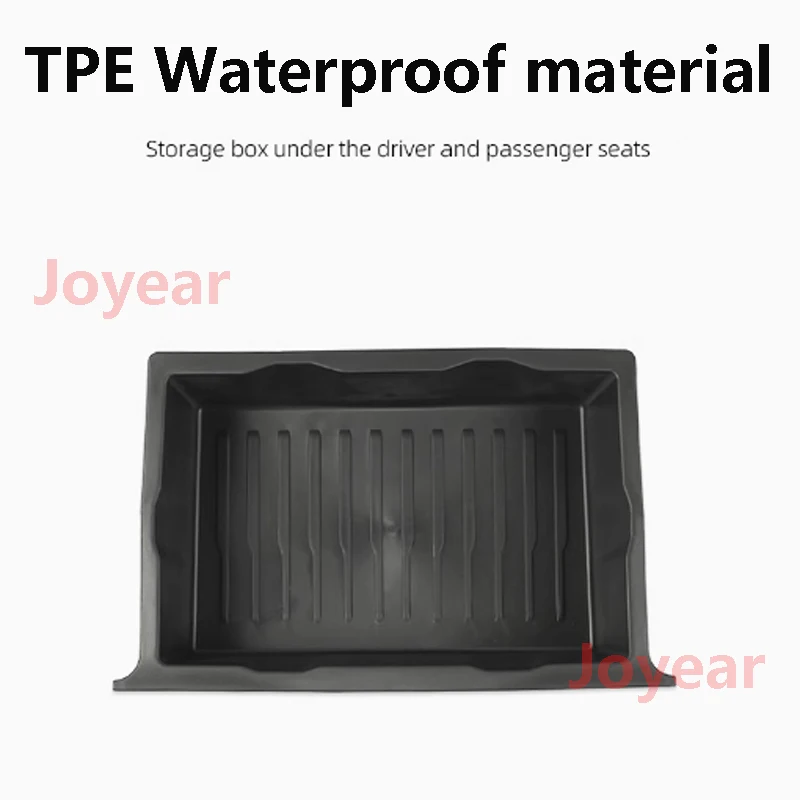 For Great Wall Tank 500 Hi4-T 2023-2024 Car Storage Box Under Driver Passenger Seats TPE Waterproof Wear-resistant Accessory