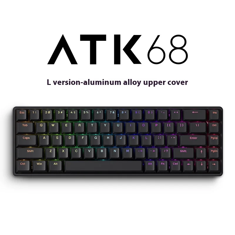 

Atk Atk68 Alloy Mechanical Gaming Keyboard Magnetic Switch Keyboard Smart Speed X Quick Trigger Aluminum Rgb Pc Gamer Varolant