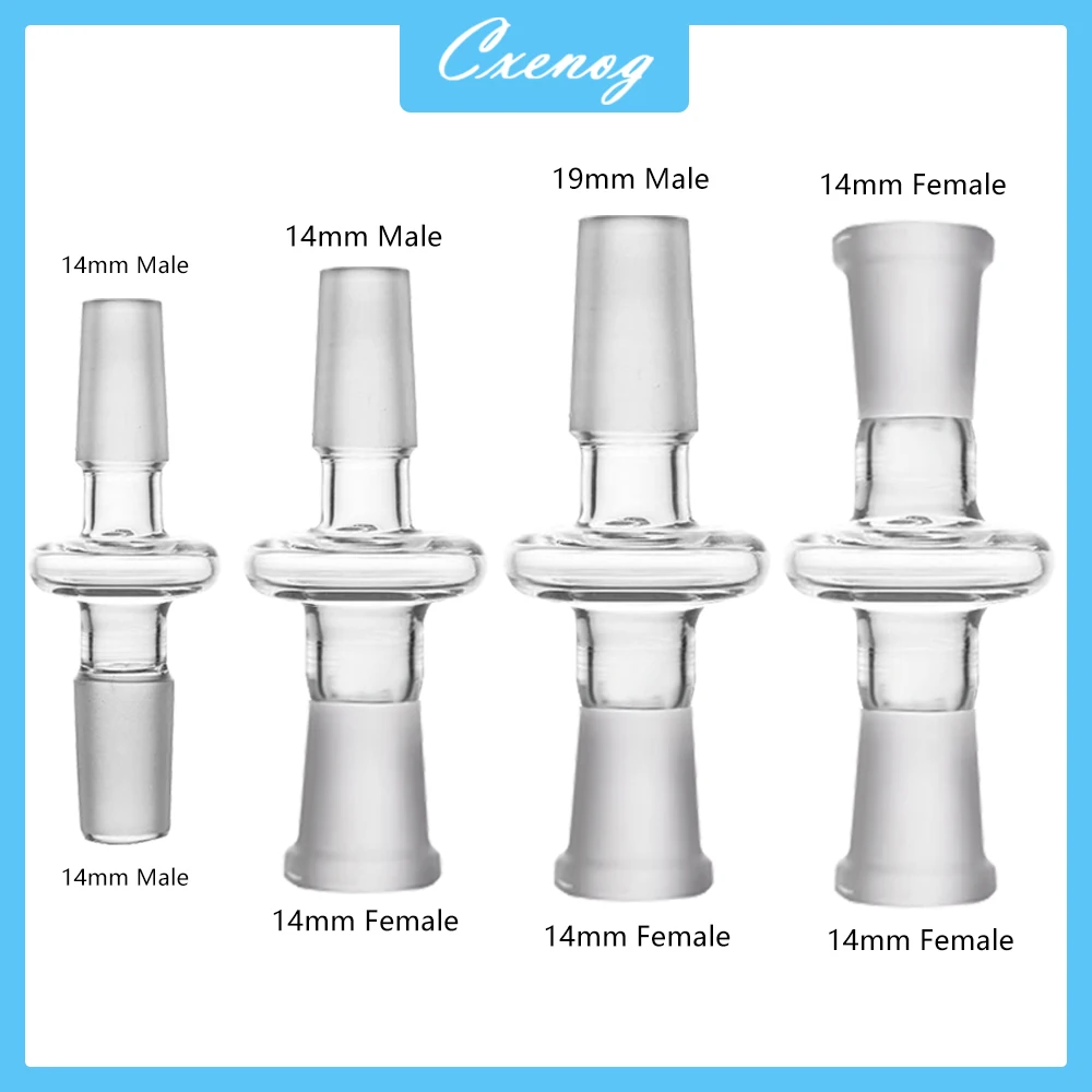 14mm 19mm Male-to-Female Hollow Glass Plug Glass Adapter Glass Accessories