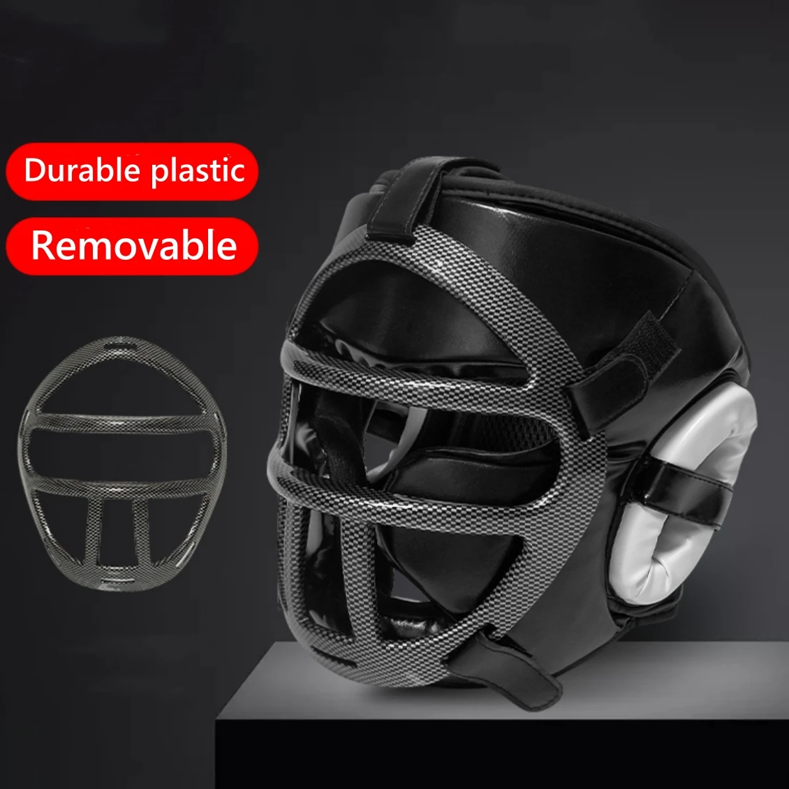 New Boxing Helmet with Detachable Face Shield, Full Coverage for Face and Head Protection, Suitable for Children and Adults, for