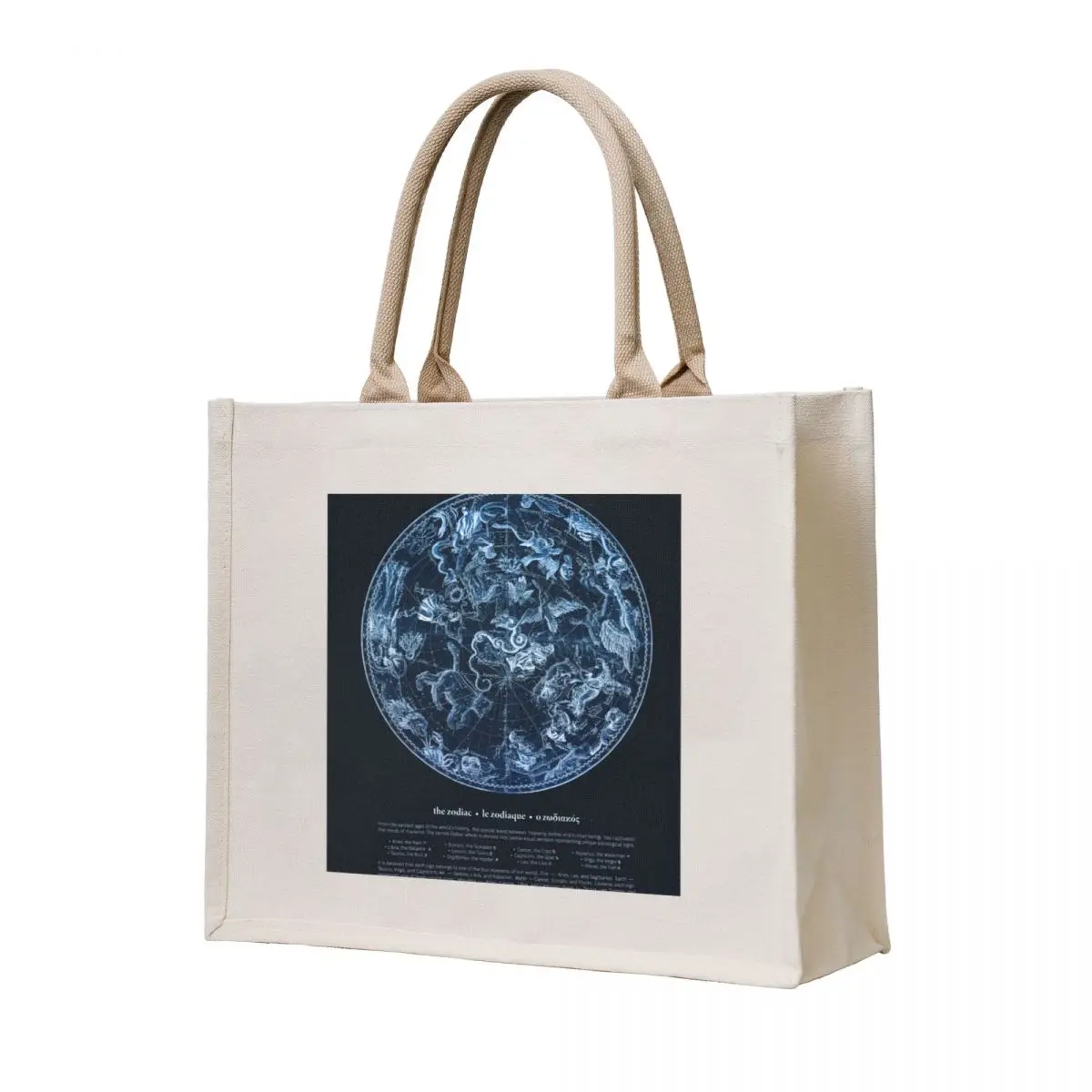 

Celestial Bodies Zodiac Wheel Astrological Chart Tote Bag ecological bags hand bag university shopper bag Eco