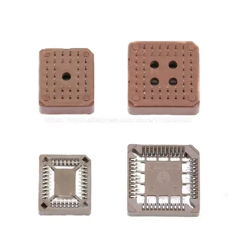 5PCS PLCC-32 PLCC-44 PLCC-68 PLCC-84 Spille 32Pin 44Pin 68Pin 84Pin IC prese Adattatore Tipo di Saldatura DIP SMD SMT Prese MCU sede