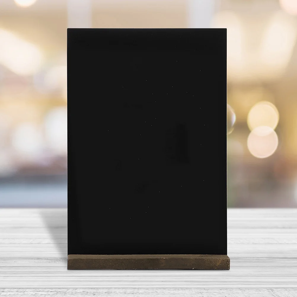 

2Pcs Small Chalkboard Signs with Stand Versatile Usage for Messages and Doodles Simple Decor for Various Styles