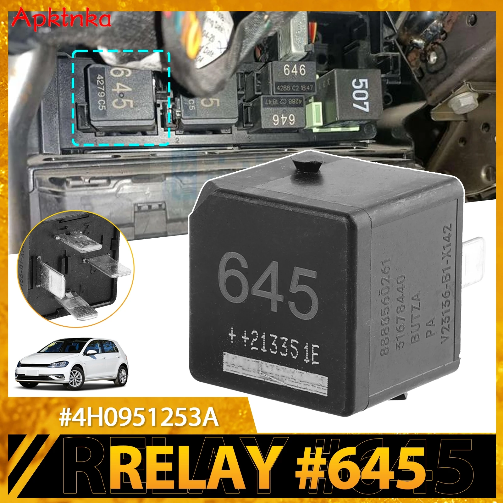 Air Suspension Compressor Pump Relay For Audi Q7 A6 C5 C6 A8 D3 Allroad Quattro VW Touareg Porsche Cayenne 8D0951253A 4H0951253A 