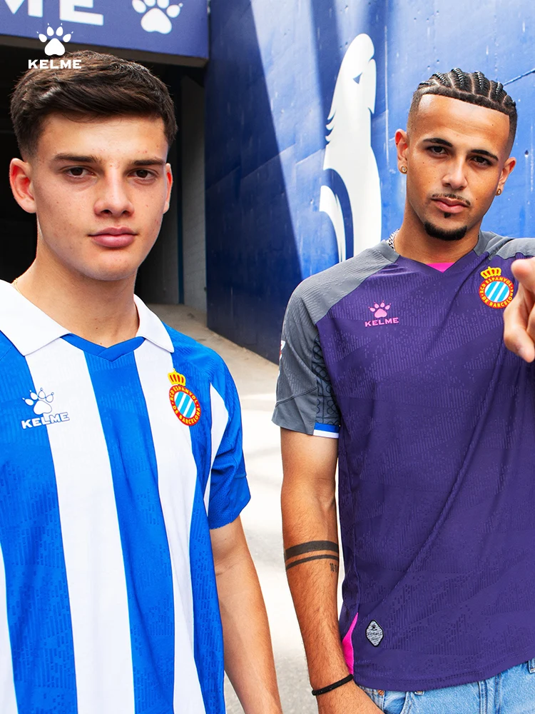 Kelme Soccer Jerseys 24/25 New Season Espanyol Club With The Same Home Player Version Of The Shirt No Sleeve