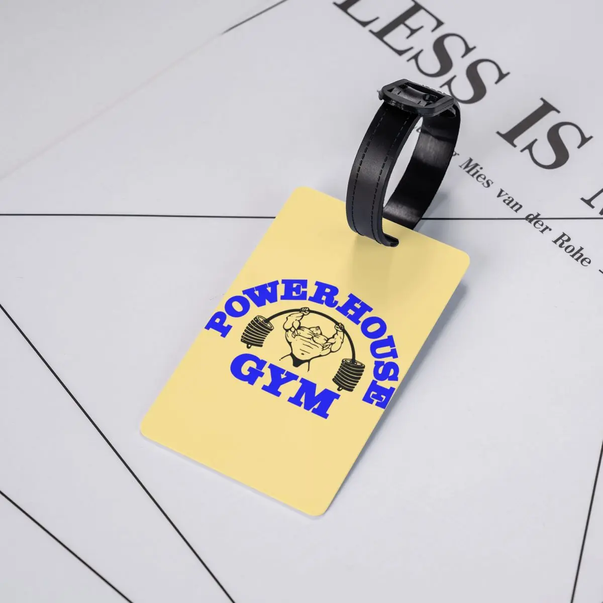 Powerhouse Gym Luggage Tags for Suitcases Bodybuilding Fitness Privacy Cover ID Label