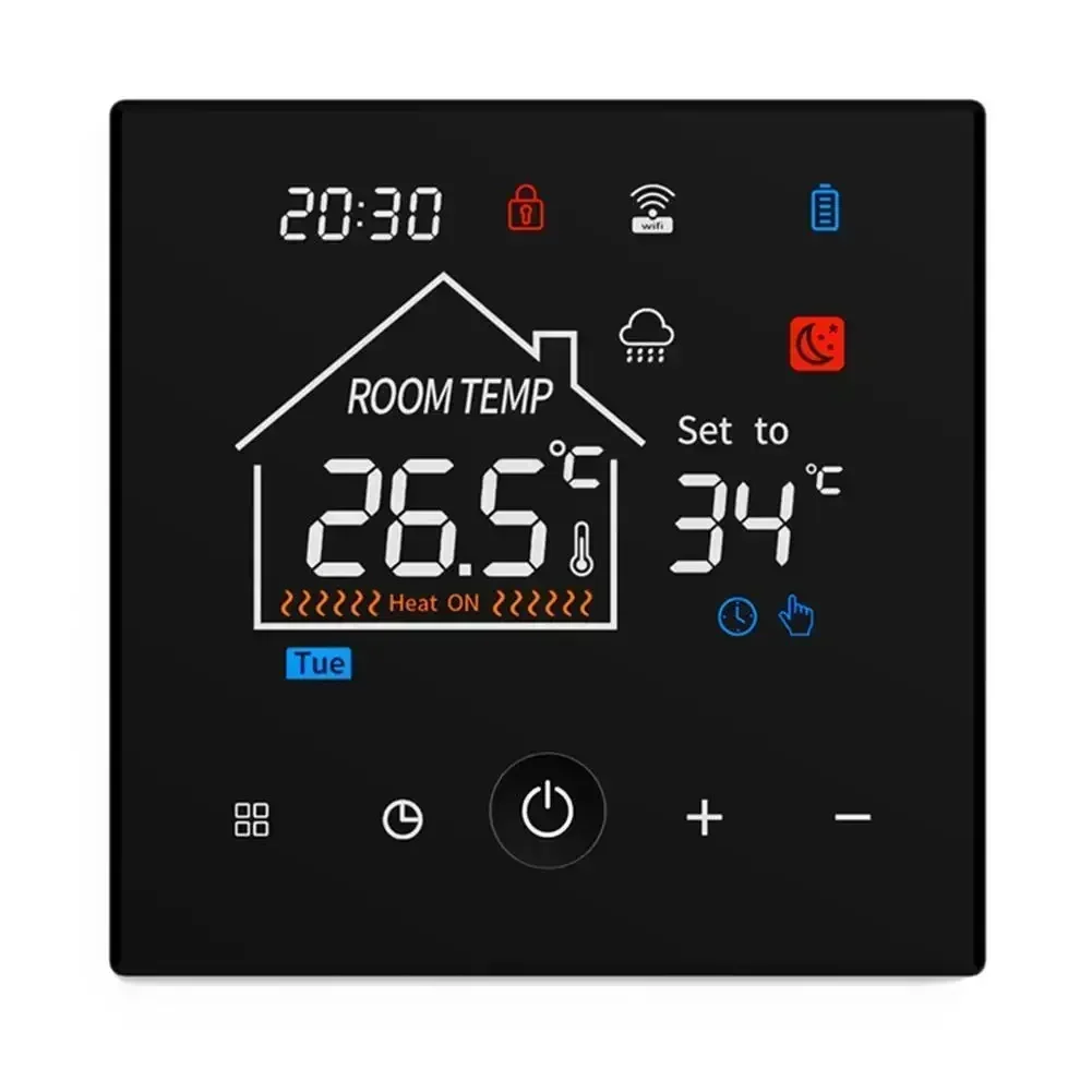 Child Safety Lock Gas Boiler Controller Indoor Heating Safety Features Celsius Fahrenheit Switch For Gas Boilers