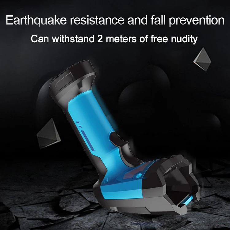 Pemindai Barcode CMOS 2D Nirkabel QR dengan Penerima 2.4G Pembaca Barcode Nirkabel untuk Symbol