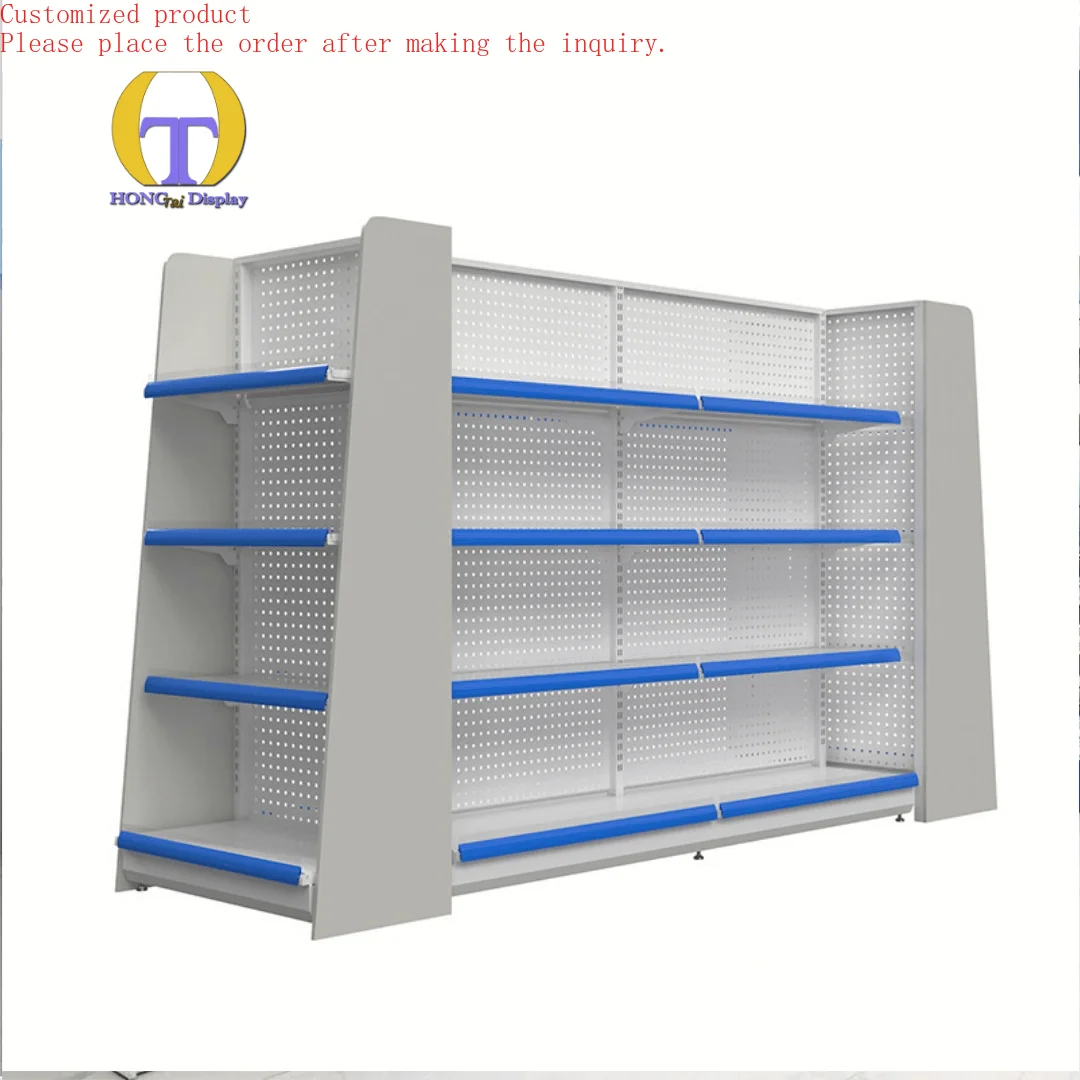 

Custom.Grocery Display Rack New Shelves Supermarket Equipment Heavy Items Durable Shelves Efficient Organization