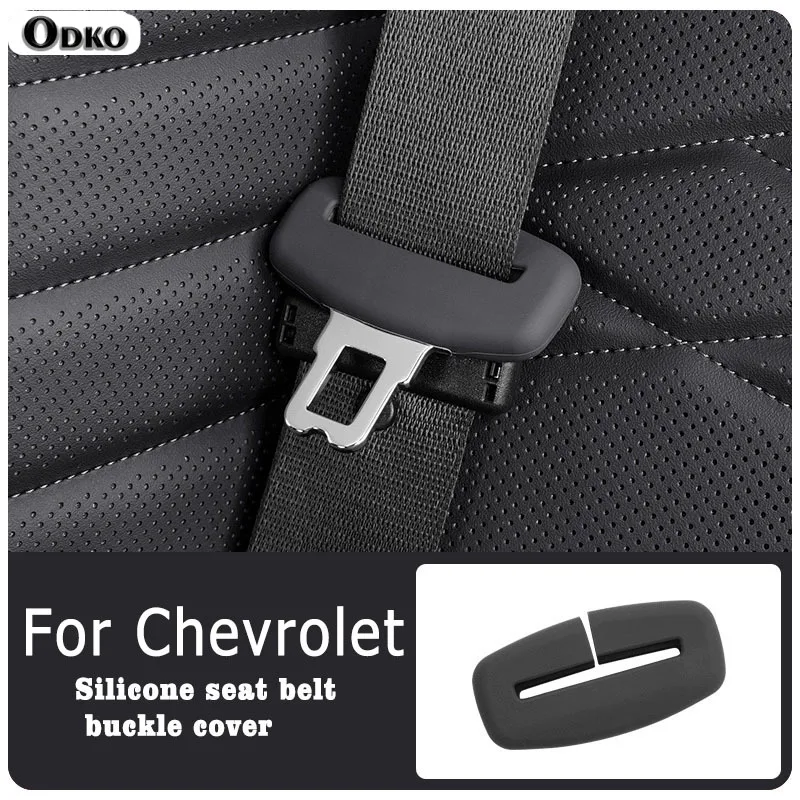 For Chevrolet MalibuXL Seeker Trax Monza Tracker Interior Accessries 2/4 Piece Car Seat Belt Silicone Protective Cover Trim