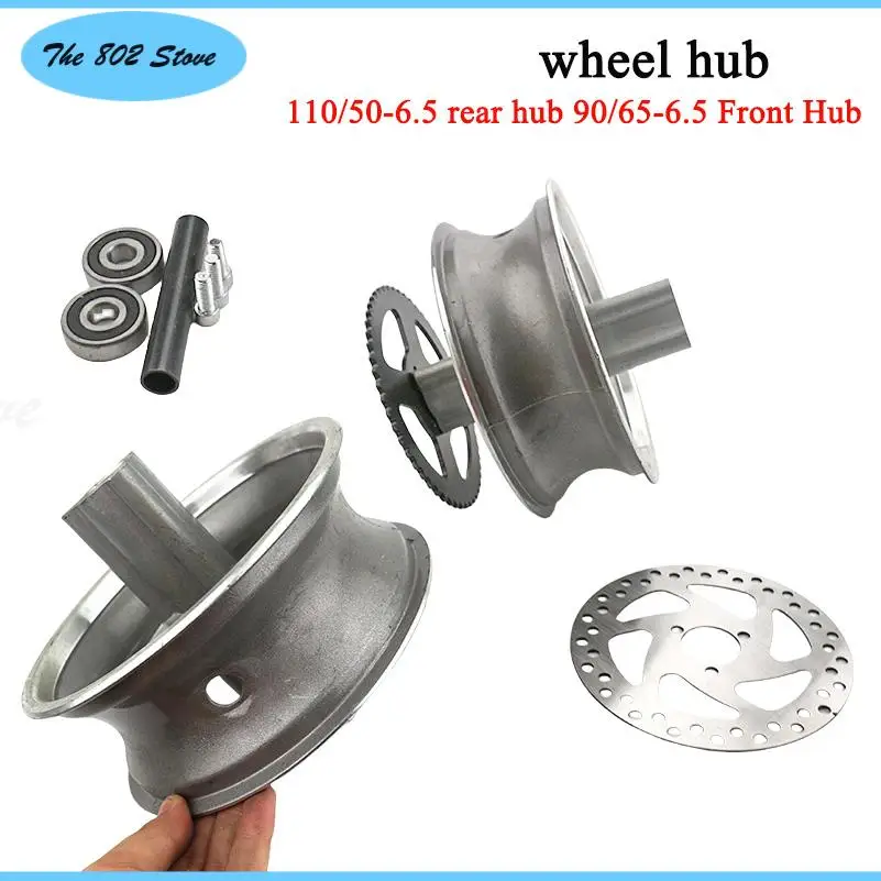 6.5 Polegada cubo dianteiro/traseiro 90/65-6.5 vácuo pneu roda de liga de alumínio para scooter elétrico equilíbrio carro 70/65-6.5 aro