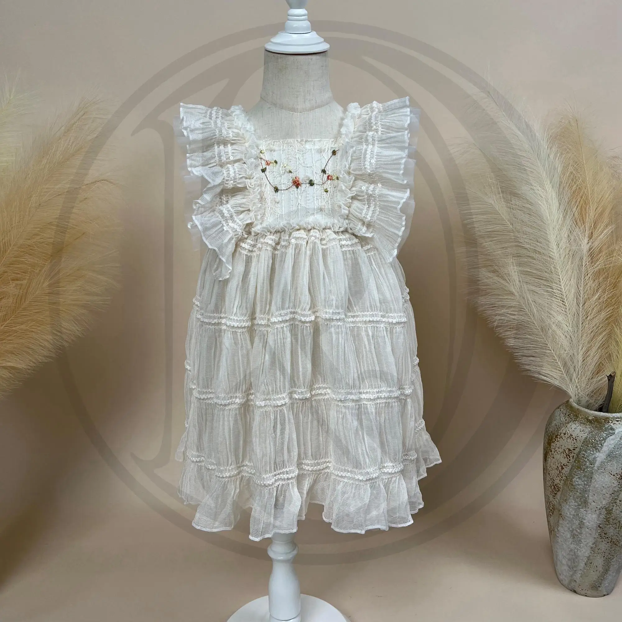 Don&Judy Baby Girl Dress Tulle Skirt Simple Flower Clothing For Photo Shoot Dresses For Little Girl Birthday Gift