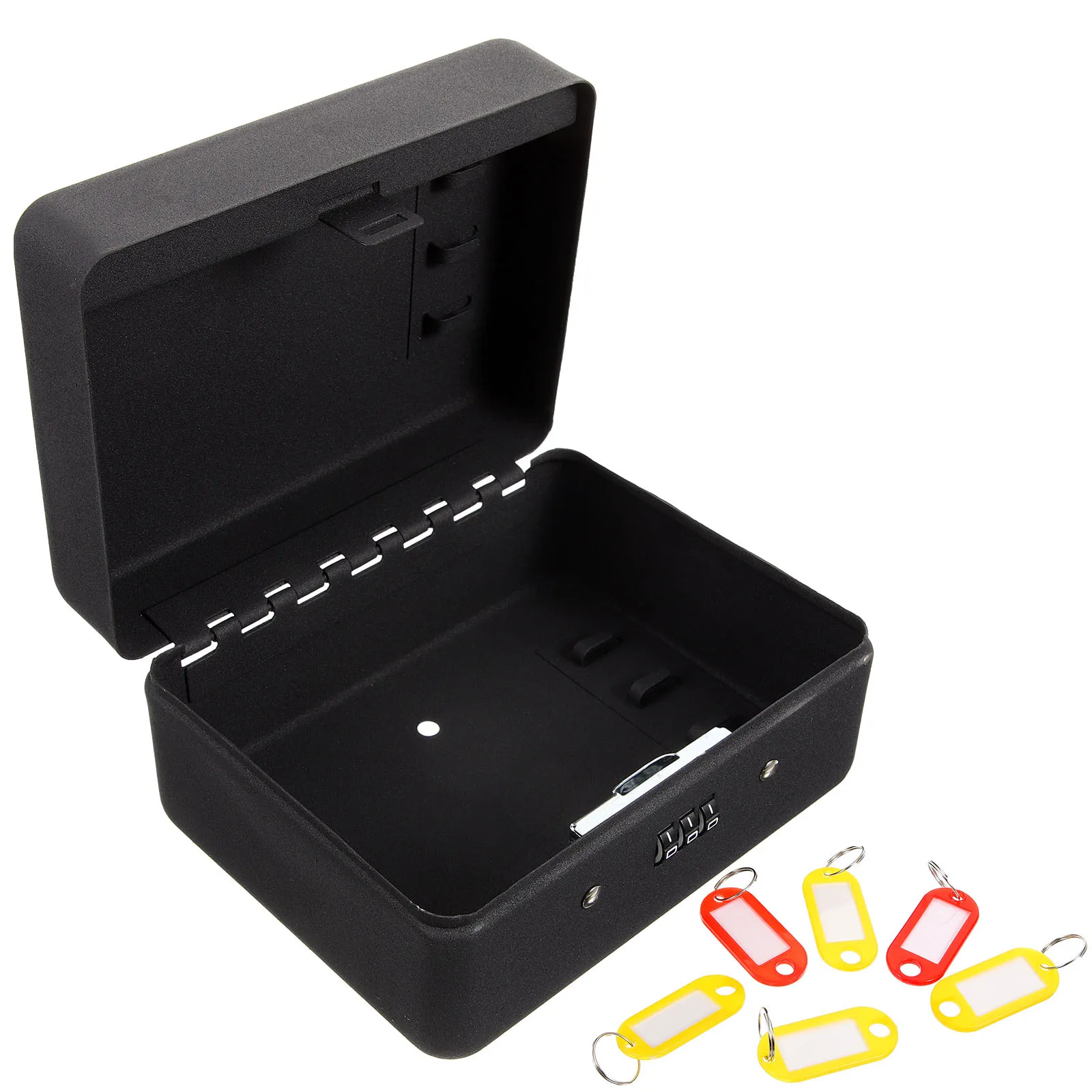 Password Key Box Wall Mounted Metal Keys Storage Safe Large Capacity for Home Security Key Management Code Lock Organizer