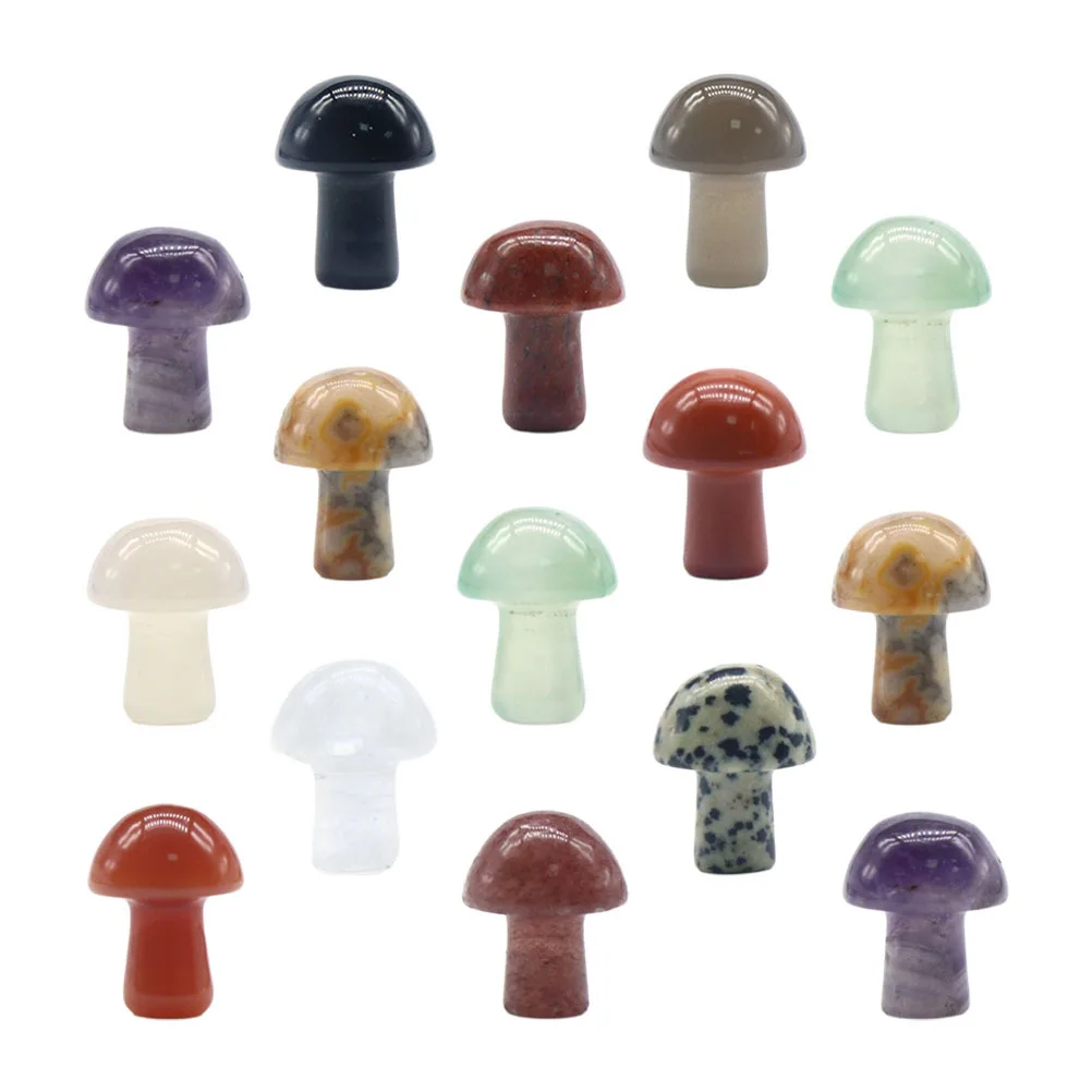 

15Pcs Simulation Mushroom Decorations Durable Mini Mushrooms for Plant Pots DIY Micro Landscape Home Decors Garden Fish Tank