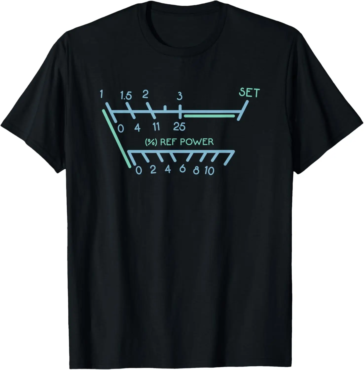 SWR Meter Ref Power Graphic T-Shirt Amateur Radio Operator Gift Short Sleeve Tee
