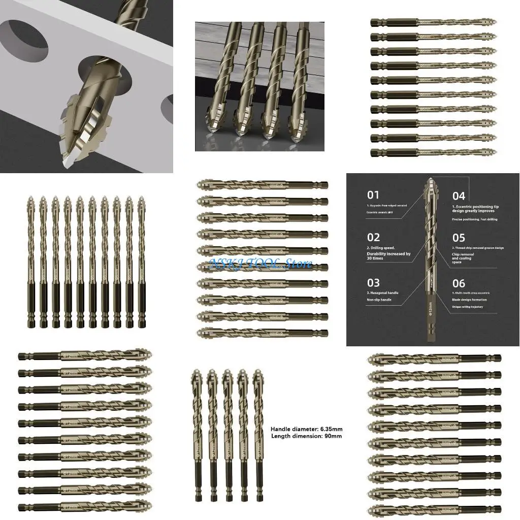 

L8RC Strong 4 Drill Cementite Drill Multiple Measurements Dry Cutting Hard Materials