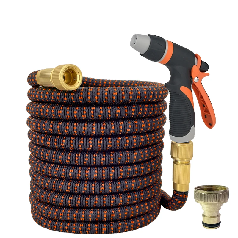 

Garden Watering Hose Expandable Rubber Garden Hose High-Pressure Car Wash Water Gun Suitable For Garden Farm Irrigation 25-125ft
