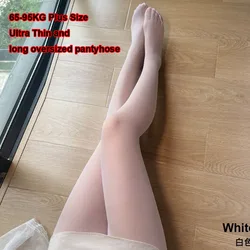 3pcs/lot  65-95kg Plus Size Pantyhose Sexy Resistant Nylon Ultra Thin Clear Breathable Tights Women Slimming Stockings High Wais