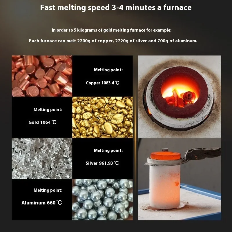 Small Gold Melting Machine 1-3 Kg Hardware Jewelry Store Melting Machine Gold Platinum Medium Frequency Melting Furnace