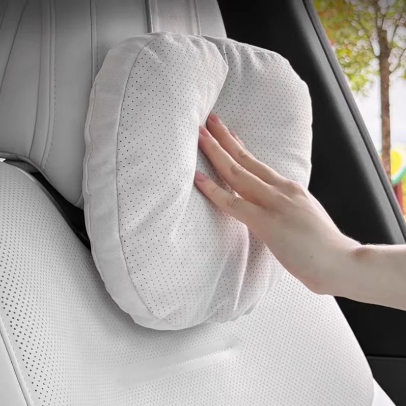 

For XPENG G6/G9/X9/P7 + Car Seat Cushion Set-Ergonomic Headrest Neck Pillow Lumbar Support Memory Foam Car Interior Accessories