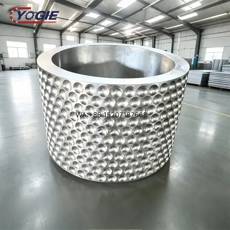 Wmwmnu OEM Custom High Precision Forged 9Cr2Mo Steel Feed Pellet Mill Roller Shell Dimpled for Mining Briquette