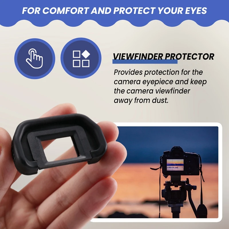 Protector de visor de repuesto para cámara, visor ocular de 18Mm Eb para Canon Eos 80D 70D 60D 77D 50D 5D 5D Mark Ii 6D 6D Mark Ii 40