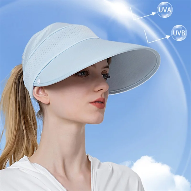 Outdoor Unisex Sun Protect Caps Bucket Hat Solid Casual Brim Sun Block Quick Drying Fishing Climbing Hat UV Protection Face Neck