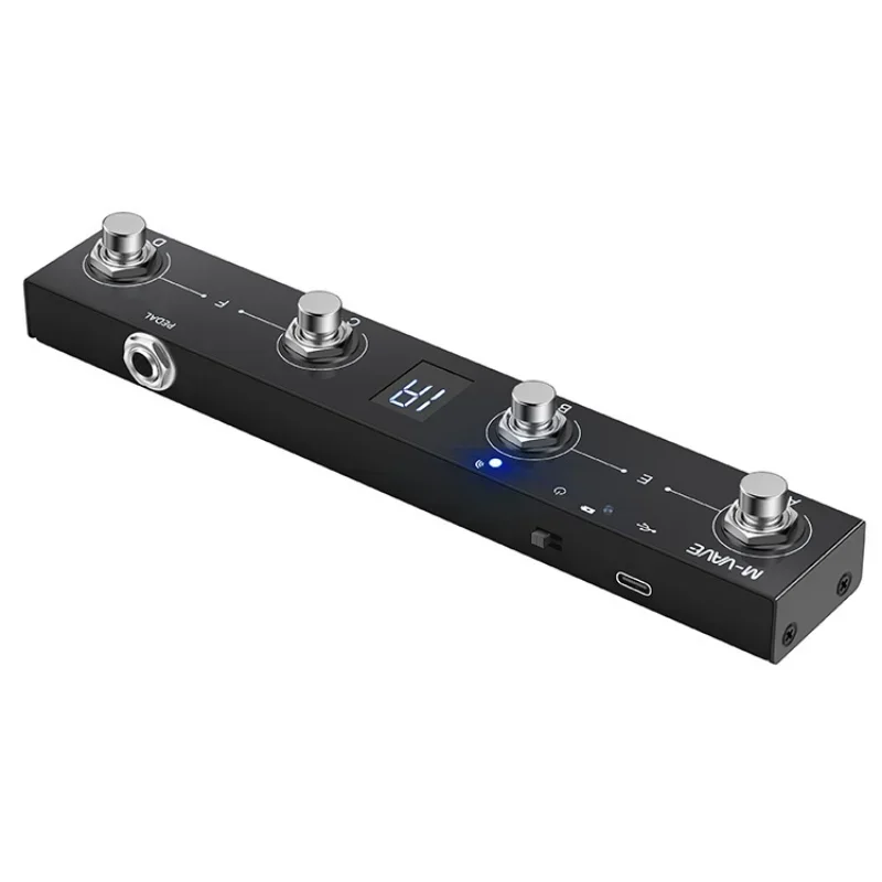 MIDI Foot Controller Pedal APP Control Fitness Equipment Rechargeable 4 Buttons Portable Multi-function Wireless Bluetooth Contr