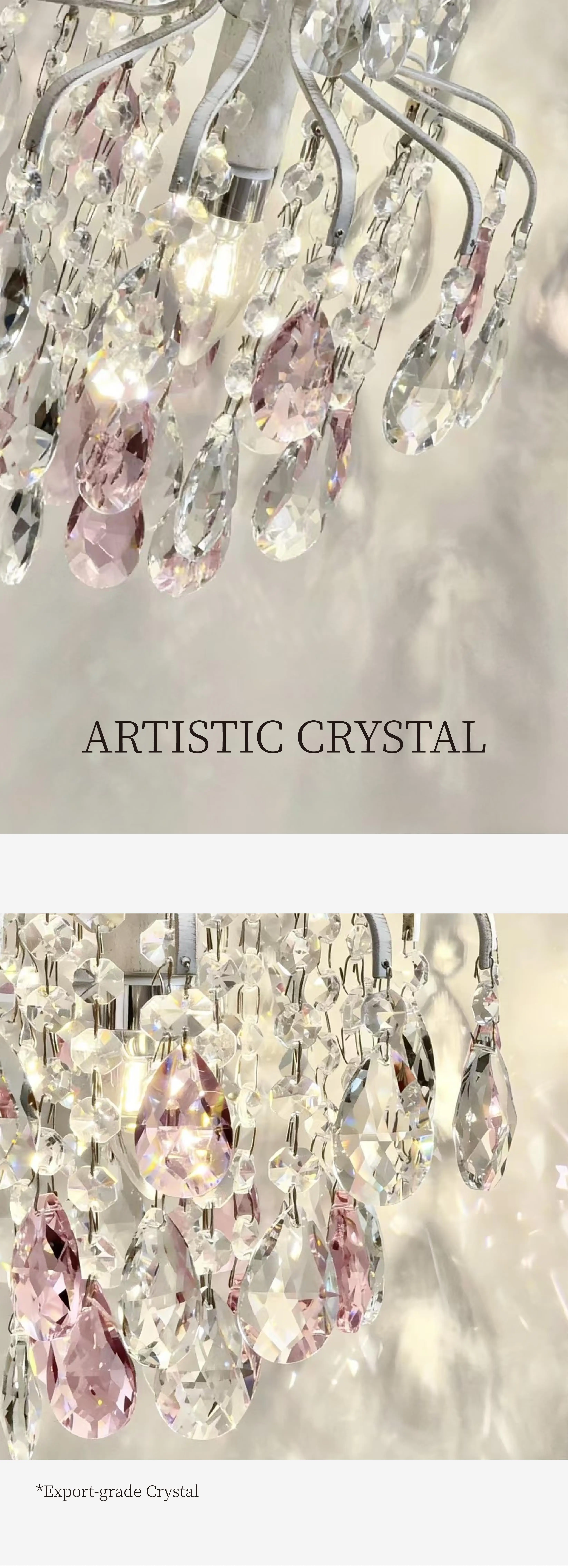 K9 Crystal Bedside LED Pendant Lights Home Dining Room E14