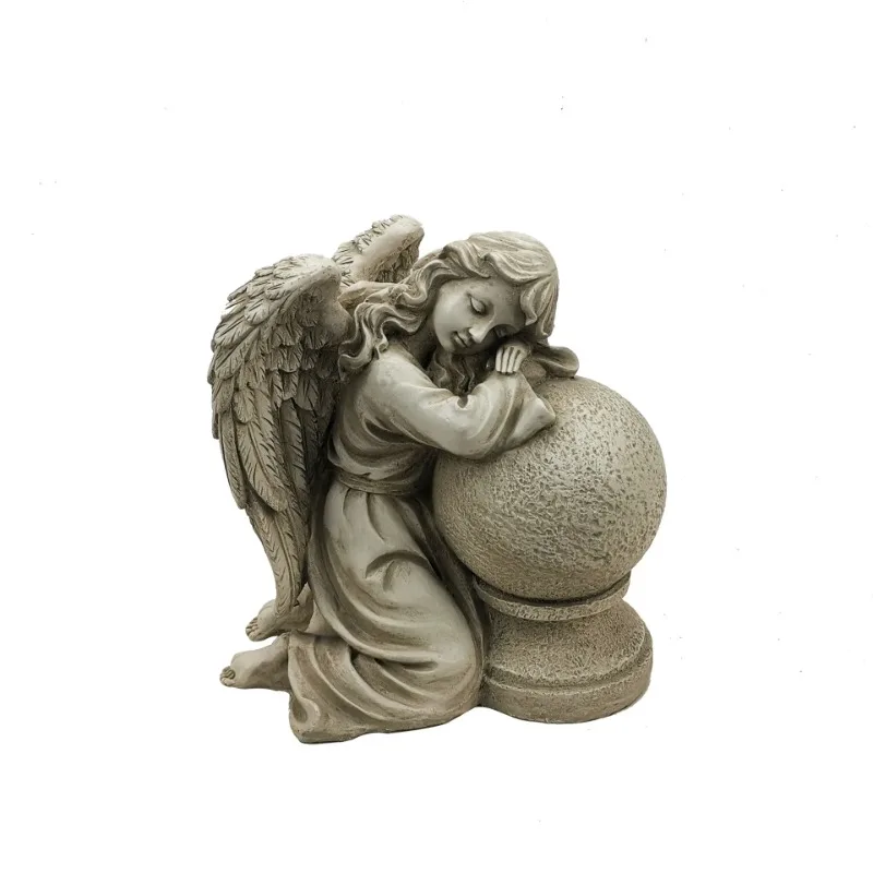 Outdoor Garden Custom Classical fiberglass angel garden statue  Concrete Sculpture Mold Silicone For Garden