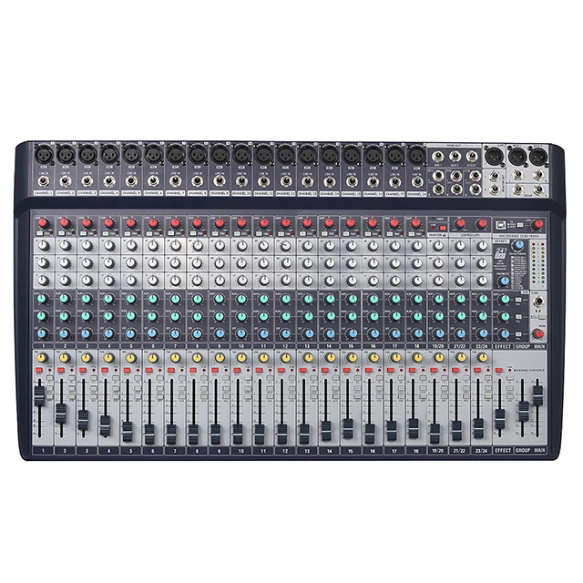 24 Channel professional digital audio  mixing console recording mixer connect with computer for church