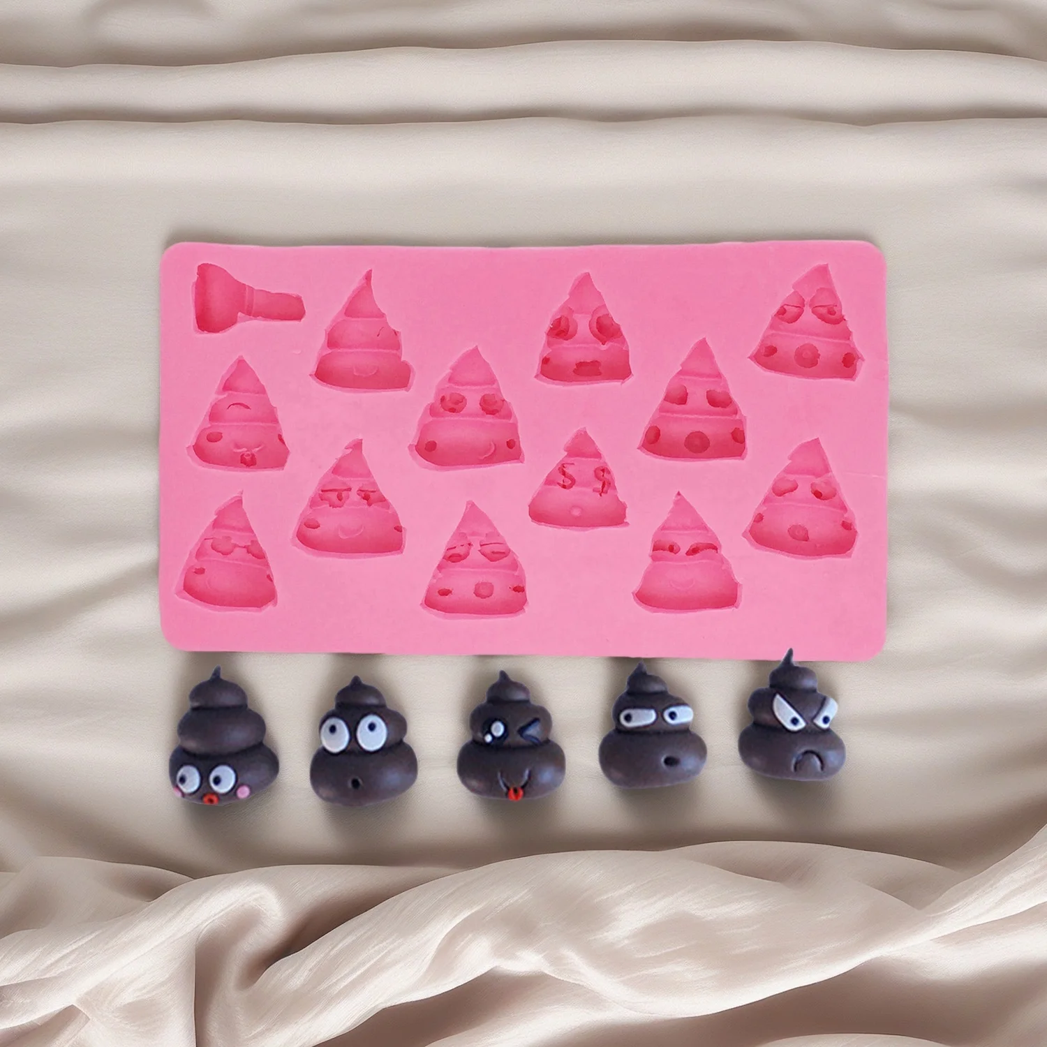 Mini Bat Ghost Fondant Molds Silicone Skull Coffins and Skeletons Chocolate Molds Polymer Clay Gumpaste Pastry Cake