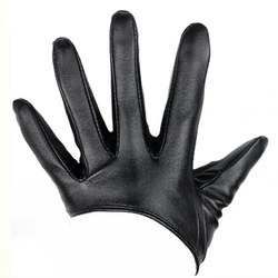 OLDW-Gants en cuir PU demi-l'hypothèse pour femme, gants de salle de bain sexy, mitaines noires, nouveau design, phtalParty Show Costume