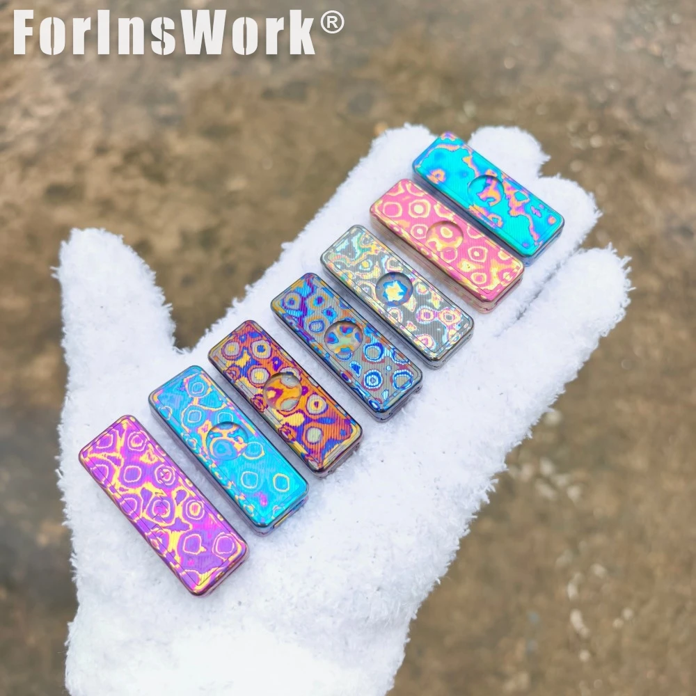 

DL EDC DL Slider Zirconium Wave Pink Metal Fidget Slider ADHD Fidget Toys Antistress For Adults Desk Toys Stress Relief Toy